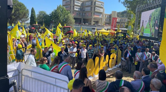 La protesta di agricoltori e sindaci a Cosenza: “basta cinghiali”. Gallo si impegna per un “piano straordinario”